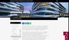 
							         Singapore University of Technology and Design: Careers - SUTD								  
							    