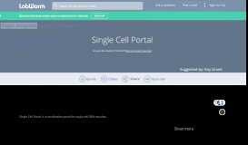 
							         Single Cell Portal | LabWorm								  
							    