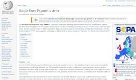 
							         Single Euro Payments Area - Wikipedia								  
							    