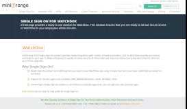 
							         Single Sign On(SSO) solution for WatchDox - miniOrange								  
							    