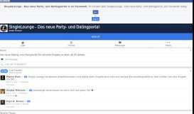 
							         SingleLounge - Das neue Party- und Datingportal - Startseite | Facebook								  
							    