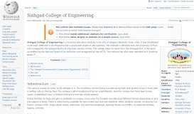 
							         Sinhgad College of Engineering - Wikipedia								  
							    