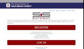 
							         SIS Gateway - The School District of Palm Beach County								  
							    