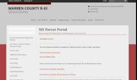 
							         SIS Parent Portal - Warren County R-III School District								  
							    