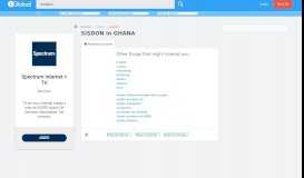 
							         SISDON in GHANA - Iglobal.co								  
							    
