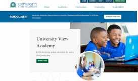 
							         Site Administration Login - University View Academy								  
							    