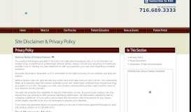 
							         Site Disclaimer & Privacy Policy - Suburban Psychiatric Associates								  
							    