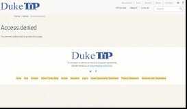 
							         Site Leadership | Duke TIP								  
							    