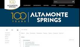 
							         Site Map - Altamonte Springs, FL - Official Website								  
							    