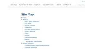 
							         Site Map - Huntington Beach Hospital								  
							    