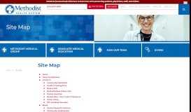 
							         Site Map | Methodist Health System								  
							    