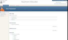 
							         Site map - One Classroom - The Department of Education								  
							    