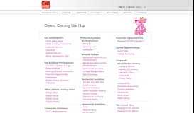 
							         Site Map - Owens Corning								  
							    