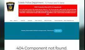 
							         Site Map - Toledo Police Department								  
							    