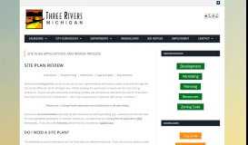 
							         Site Plan Applications and Review Process - City of Three Rivers ...								  
							    