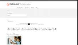 
							         Sitecore 9.1 Developer Documentation								  
							    