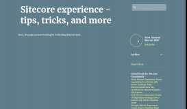 
							         Sitecore Support Portal gets a new redesign!								  
							    