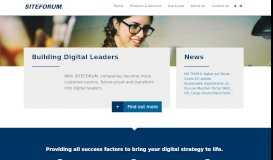 
							         SITEFORUM - Building Digital Leaders								  
							    