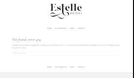 
							         Sitemap 5 - Estelle Bridal								  
							    