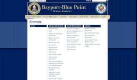 
							         Sitemap - Bayport-Blue Point School District								  
							    