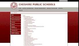 
							         Sitemap - Cheshire Public Schools								  
							    