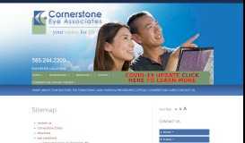 
							         sitemap - Cornerstone Eye Associates								  
							    