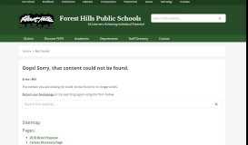 
							         Sitemap – Forest Hills Public Schools								  
							    