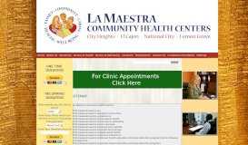 
							         Sitemap - La Maestra Community Health Centers								  
							    