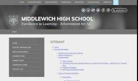 
							         Sitemap - Middlewich High School								  
							    
