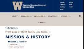 
							         Sitemap | WMU Cooley Law School								  
							    
