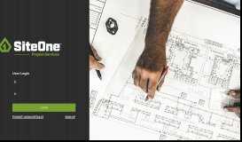 
							         SiteOne Project Services Client Log-in								  
							    