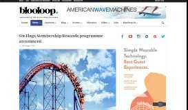
							         Six Flags Membership programme announced | blooloop								  
							    
