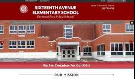 
							         Sixteenth Avenue Elementary School: Home								  
							    