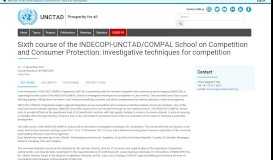
							         Sixth course of the INDECOPI-UNCTAD/COMPAL School ... - unctad.org								  
							    
