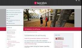 
							         SJU Residential Life and Housing – CSB/SJU								  
							    