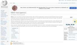 
							         SKAT (tax agency) - Wikipedia								  
							    