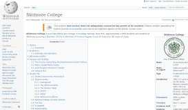 
							         Skidmore College - Wikipedia								  
							    