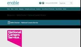 
							         Skills Checker - National Careers Service - Enable. Supported ...								  
							    