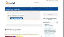 
							         Skills Development | The Jobs Portal								  
							    