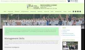 
							         Skills Enhancement Courses - IBA (Indus Business Academy)								  
							    