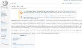 
							         Skills for Life - Wikipedia								  
							    