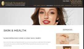 
							         Skin & Health - Raleigh Dermatology								  
							    