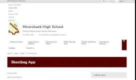 
							         Skoolbag App - Moorebank High School								  
							    