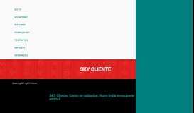 
							         SKY Cliente | Atendimento, Área do Cliente, Login e Senha								  
							    