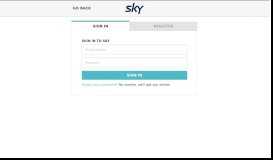 
							         Sky Login								  
							    