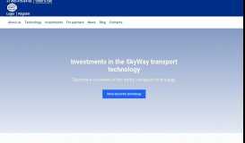
							         SKY WAY CAPITAL – Investments in the SkyWay technology								  
							    