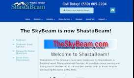 
							         SkyBeam Is Now ShastaBeam								  
							    