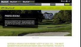
							         SkyGolf Unveils SkyCaddie® SGX™ & Golf 2.0 … The Next ...								  
							    