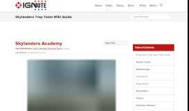 
							         Skylanders Academy - Skylanders Trap Team Wiki Guide - IGN								  
							    