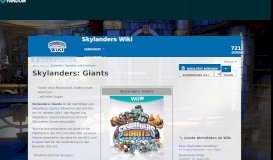 
							         Skylanders: Giants | Skylanders Wiki | FANDOM powered by Wikia								  
							    